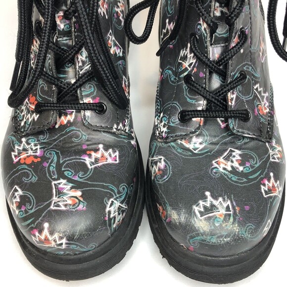 Disney D-Signed Descendants Sz 4 High Top Crown Pleaser 6 Eye Boots Girls - Picture 9 of 12
